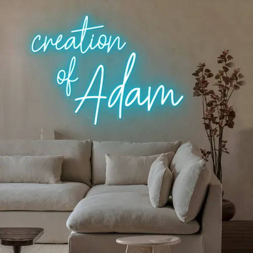 Creation Of Adam Neon Sign - Custom Pro Prints