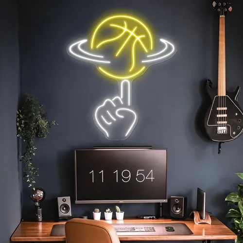 Ball Toss Neon Sign - Custom Pro Prints