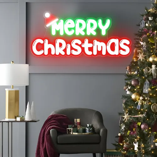 Merry Christmas Neon Sign - Custom Pro Prints