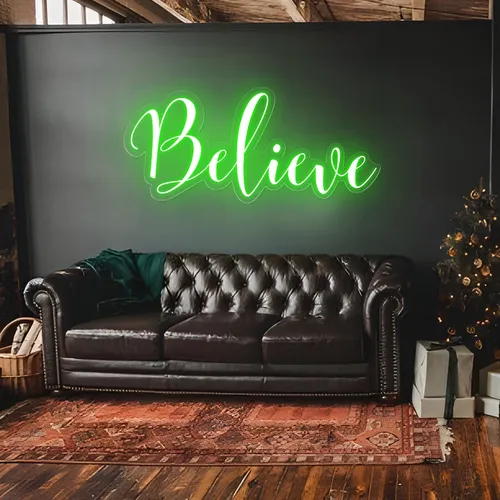Believe Neon Sign - Custom Pro Prints