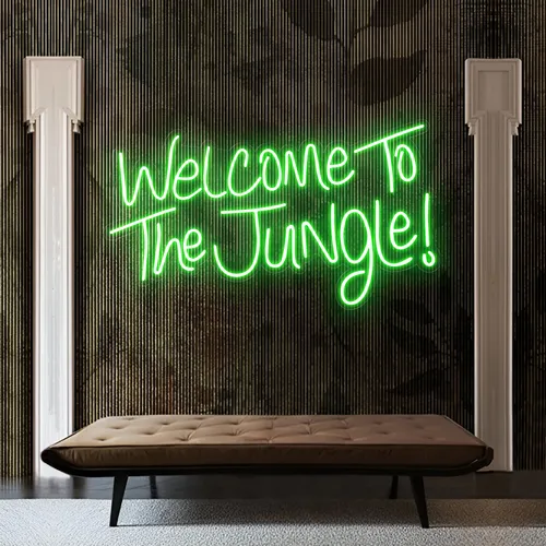 Welcome To The Jungle LED Neon Sign - Custom Pro Prints