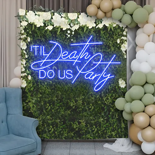 Til Death Do Us Party Neon Sign - Custom Pro Prints