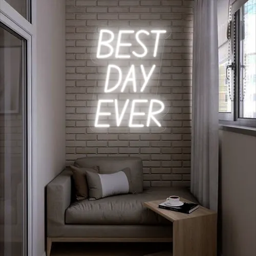 Best Day Ever Neon Sign - Custom Pro Prints