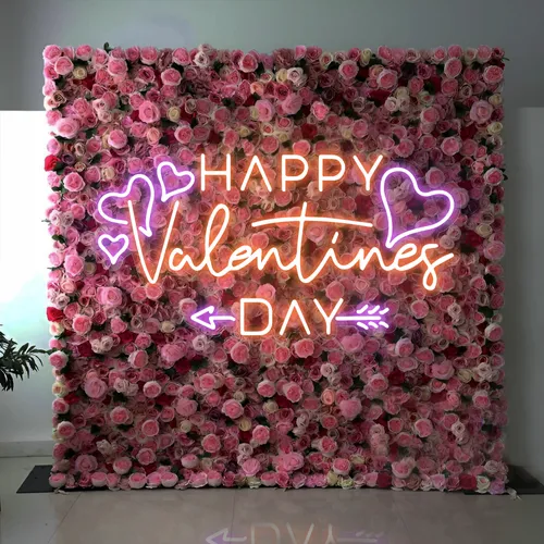 Happy Valentines Day Neon Sign - Custom Pro Prints