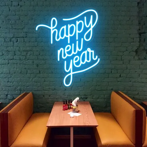 Happy New Year Neon Sign - Custom Pro Prints