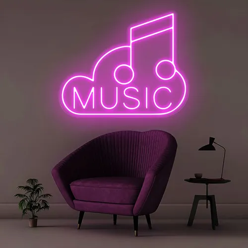 Music Neon Sign - Custom Pro Prints