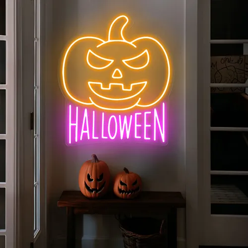 Halloween Neon Sign - Custom Pro Prints