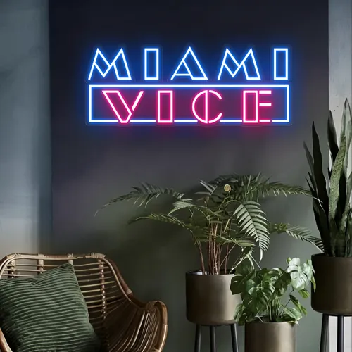 Miami Vice Neon Signs - Custom Pro Prints