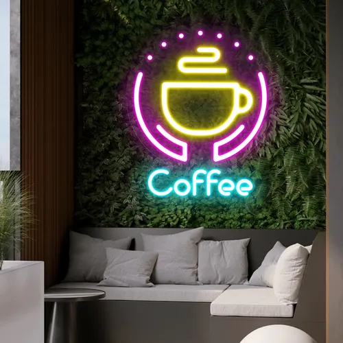 Captivating Coffee Neon Sign - Custom Pro Prints