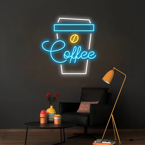 Snazzy Eye-catching Coffee Neon Sign - Custom Pro Prints