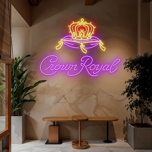 Crown Royal Neon Sign - Custom Pro Prints
