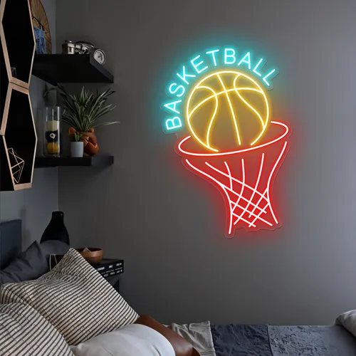Basketball Neon Sign - Custom Pro Prints