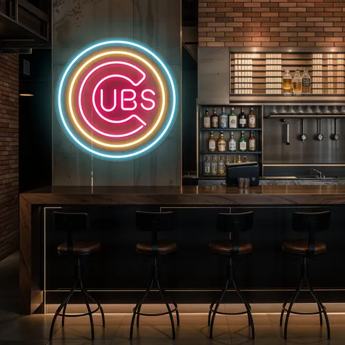 Cubs Neons Sign - Custom Pro Prints