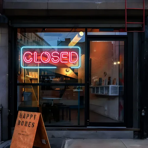 Closed Neon Sign - Custom Pro Prints