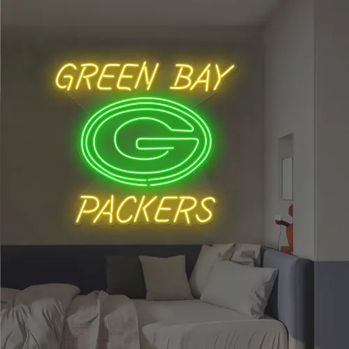 Green Bay Packers Neon Sign - Custom Pro Prints