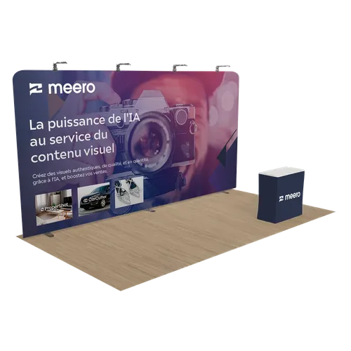 Présentoir d'exposition zippé personnalisé 6,1 x 3,1 m - Imprint Now - FR