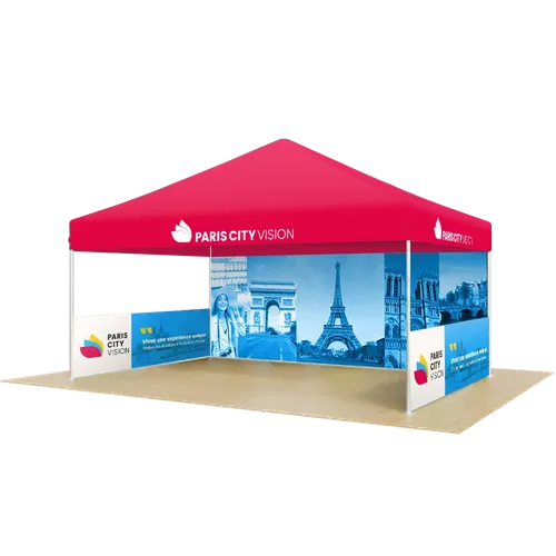 Tente d'extérieur personnalisée imperméable 4,6 m x 3 m - Imprint Now - FR