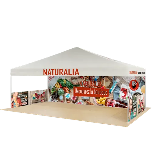 Tente d'exposition personnalisée pour l'extérieur 6,1 m x 3 m - Imprint Now - FR