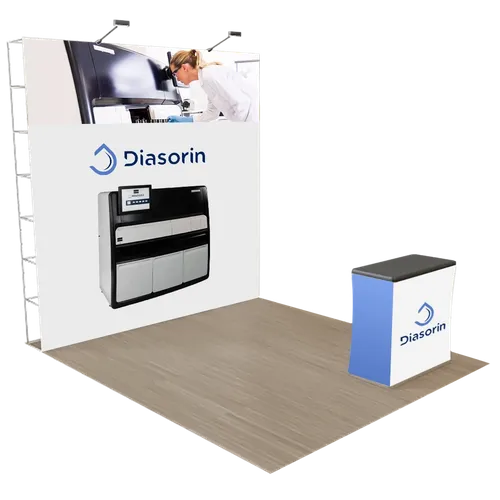 Espositore Pop Up personalizzato per Fiere Portatile 3 m x 3 m - Imprint Now - IT