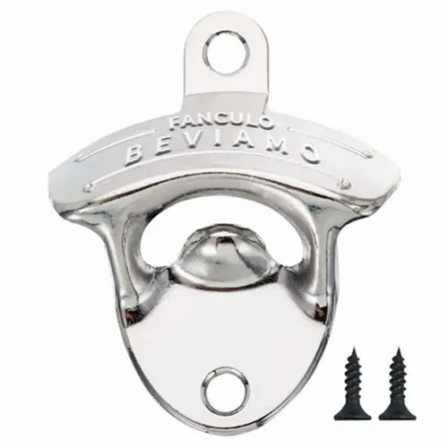 Apribottiglie da Parete Color Argento Lucido - Imprint Now - IT