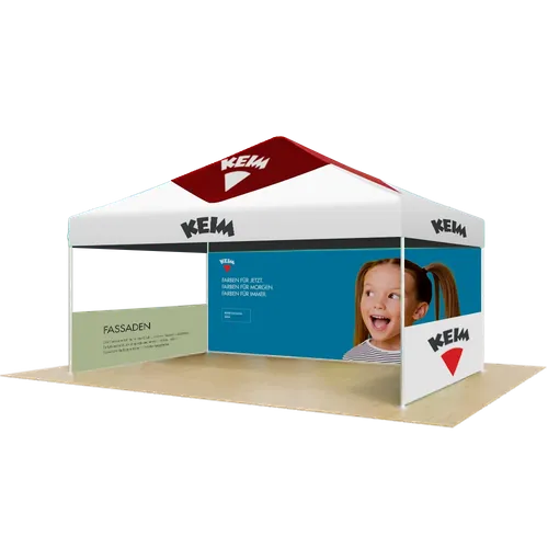 Individuelles Outdoor-Vordachzelte Wasserdicht 4,6 m x 3 m - Imprint Now - DE