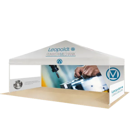 Individuelles Outdoor Messe Displays Heavy Duty 6,1 m x 3 m - Imprint Now - DE