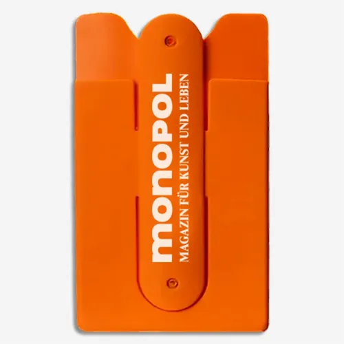 Silicone Phone Wallet with Stand - Imprint Now - DE