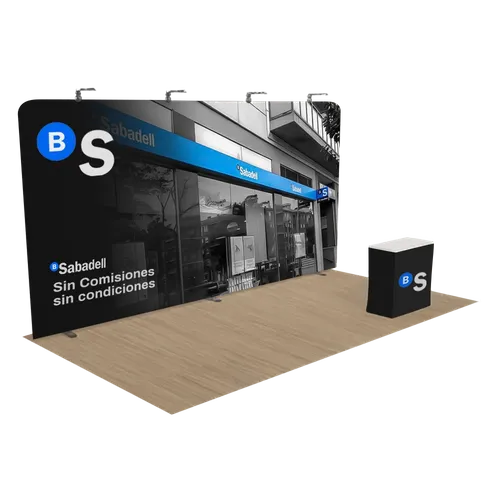 Expositor de Cremallera Personalizado 6,1 x 3 m - Imprint Now - ES