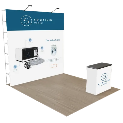 Pop Up Vakbeursdisplay Portable 3 m x 3 m - Imprint Now - NL