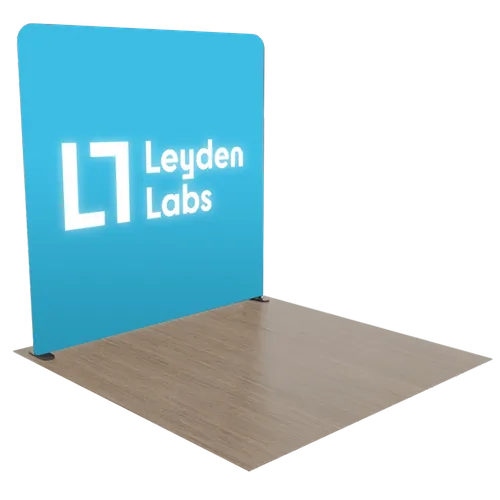 Gepersonaliseerde Verlichte Vakbeursdisplay met Lichtbakframe 3 m x 3 m - Imprint Now - NL