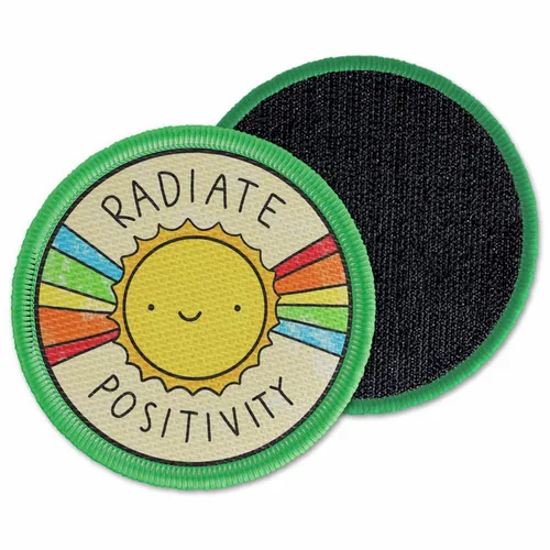 Runder Radiate Positivity Klettaufnäher - Imprint Now - DE