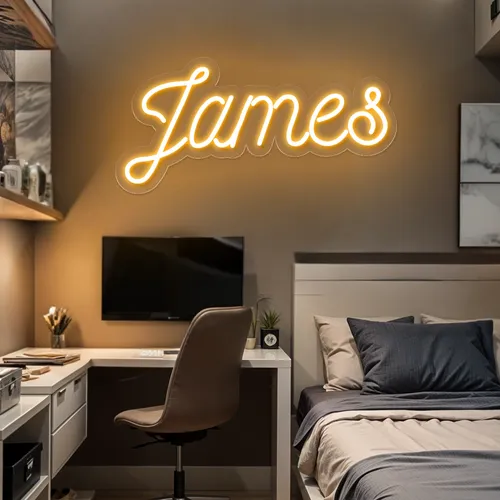 James Neon Sign - Custom Pro Prints