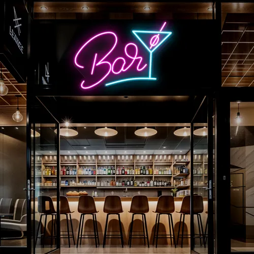 Oh Cocktail Bar Neon Sign - Custom Pro Prints
