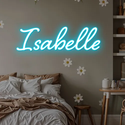 Isabelle Neon Sign - Custom Pro Prints