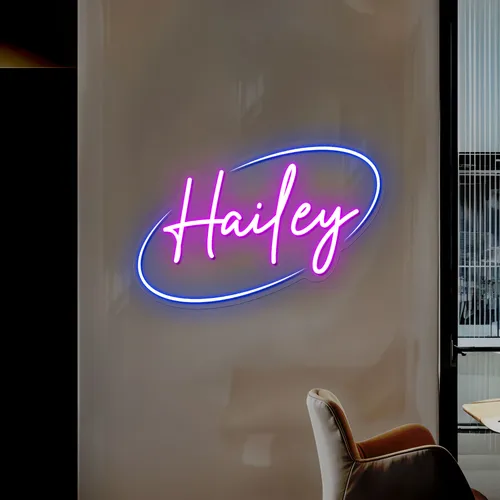 Hailey Neon Sign - Custom Pro Prints