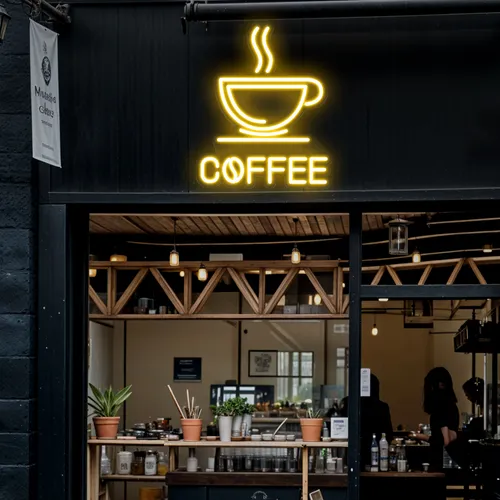 Coffee Bliss Neon Sign - Custom Pro Prints