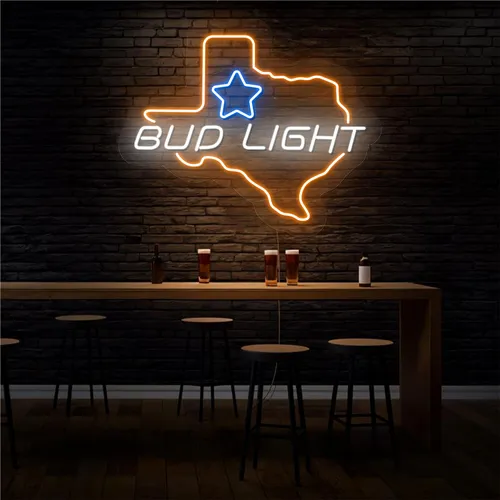 Old West Bud Light Neon Sign - Custom Pro Prints