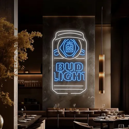 In Can Bud Light Neon Sign - Custom Pro Prints