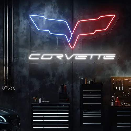 Corvette Neon Signs - Custom Pro Prints
