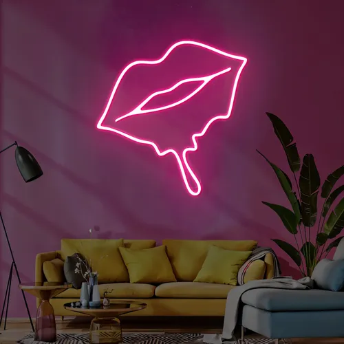 Pouty Lips Neon Signs - Custom Pro Prints