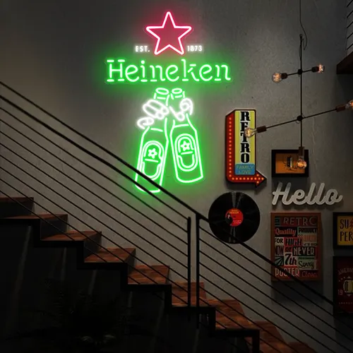 Heineken Neon Signs - Custom Pro Prints