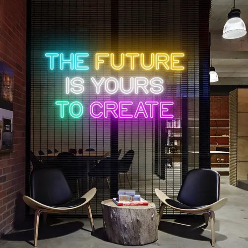 Limitless The Future is Yours to Create Neon Sign - Custom Pro Prints