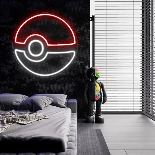 Pokéball Neon Sign - Custom Pro Prints