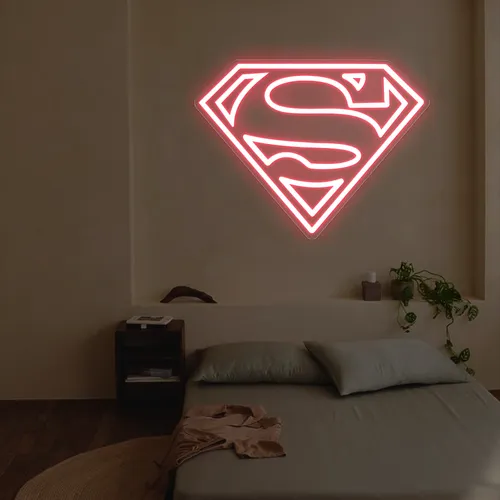 Superman Neon Sign - Custom Pro Prints