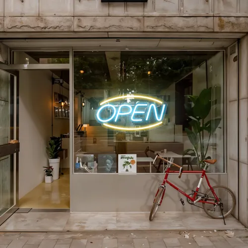 Open Window Neon Sign - Custom Pro Prints