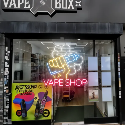 Vape Shop Window Neon Sign - Custom Pro Prints
