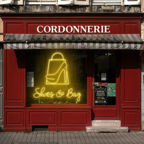 Shoe Bag Window Neon Sign - Custom Pro Prints
