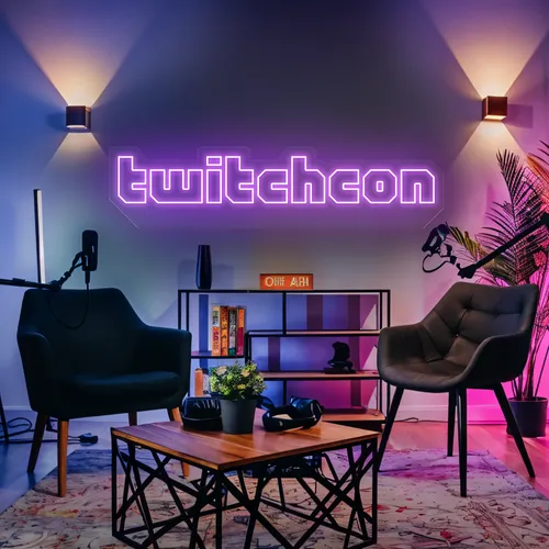 TwitchCon Gamer Lounge Neon Sign - Custom Pro Prints