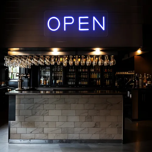 Mini Open Neon Sign - Custom Pro Prints