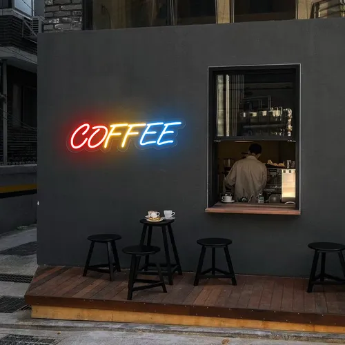 Multicolor COFFEE Neon Sign - Custom Pro Prints